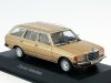 Масштабная модель Mercedes-Benz 230TE W123 (S123) 1980-1986 золотой мет. ракурс 6