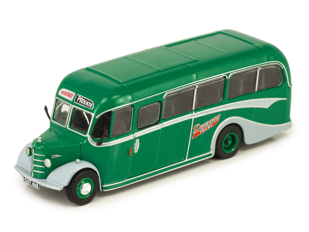 Dewsway Tours" 1944 Scale model 1/72 Bus Bedford Ob Duple Vista Coach "Ron W 