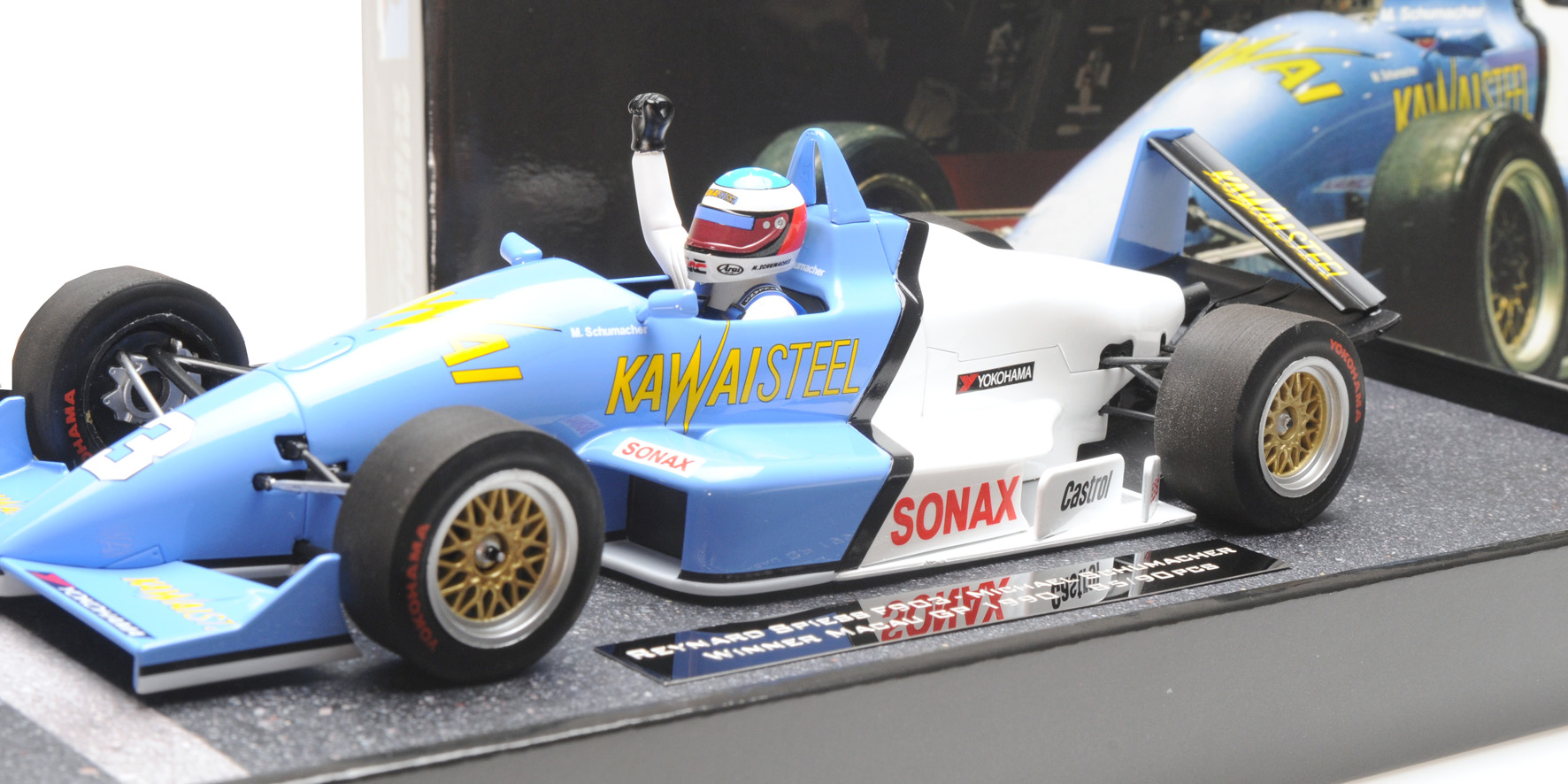 Minichamps – Reynard Spiess F893 De Michael Schumacher – Macau GP 1989, échelle 1/43, Prévente