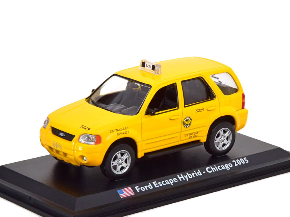 Масштабная модель Ford Escape Hybrid New York Taxi 2005 такси Нью Йорка ...