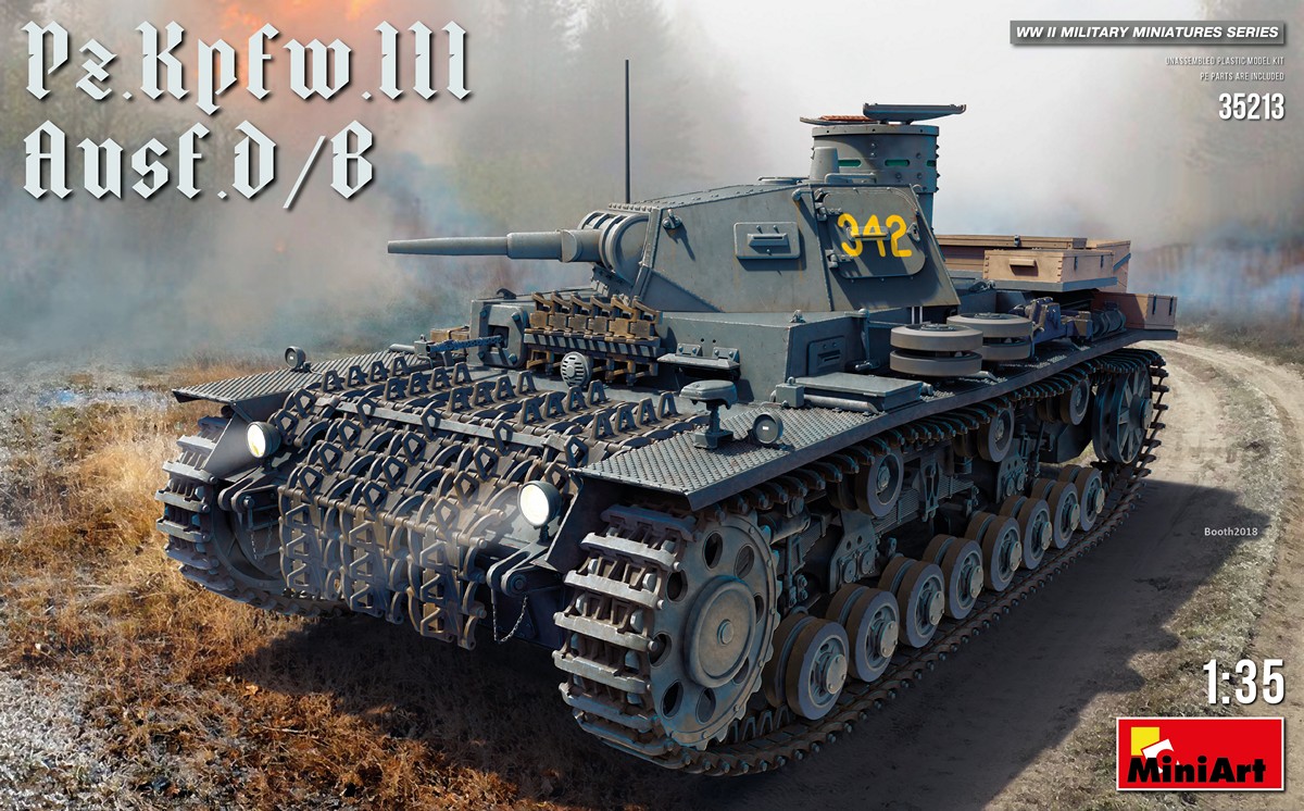 Сборная модель Pz.Kpfw.III Ausf. D/B 1:35 MiniArt 35213
