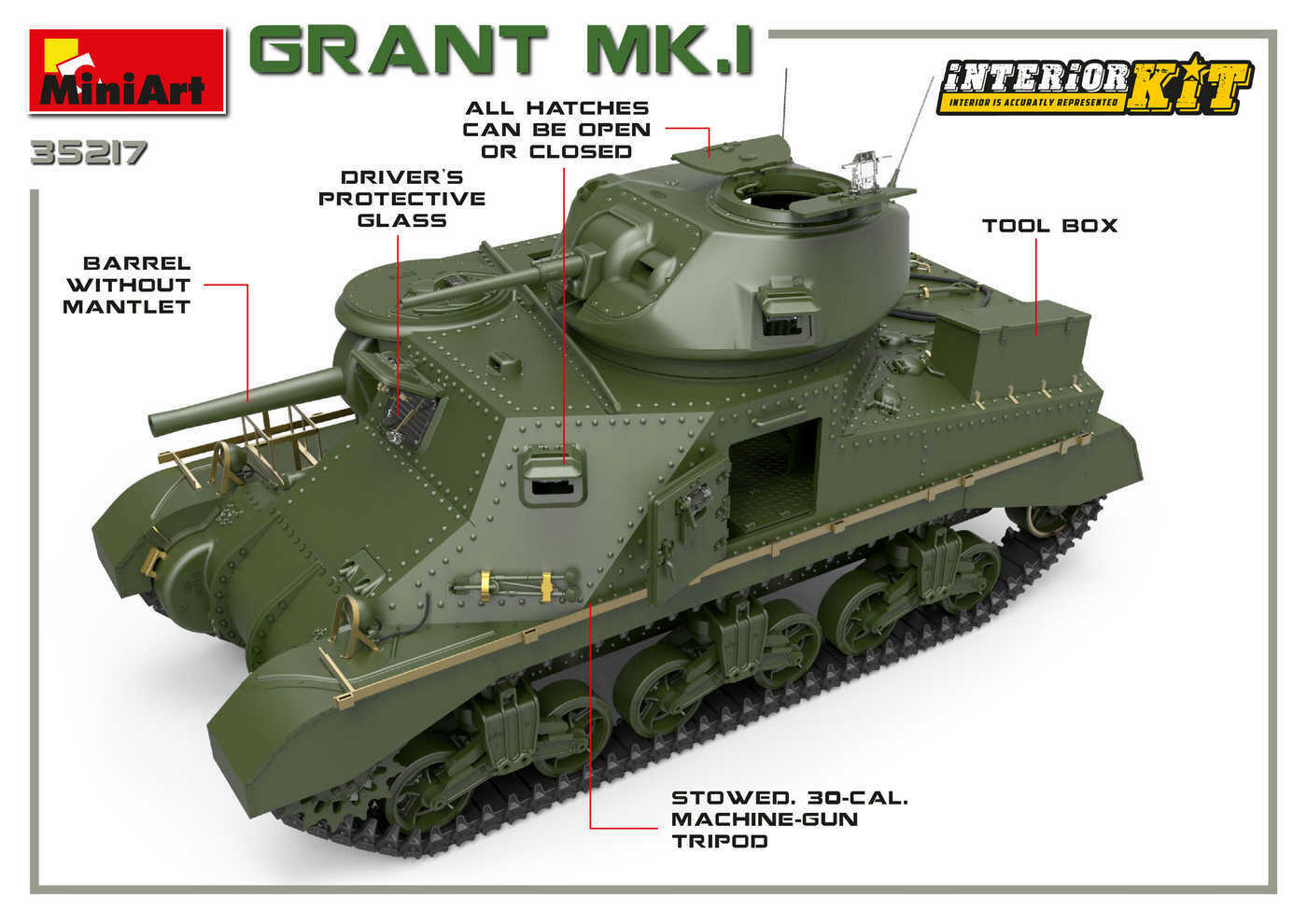 Мк 1 50. 35217 MINIART. MINIART m3 Grant. Grant MK 1. Грант МК 1 танк.