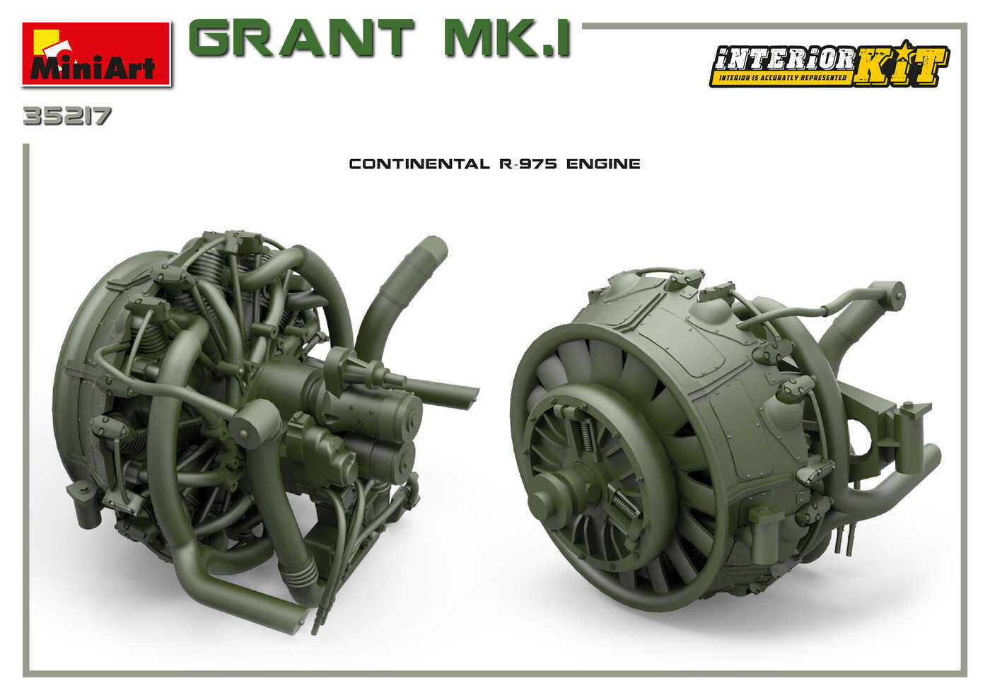 Мк 1 50. Сборная модель m3 Lee. MINIART Continental engine.