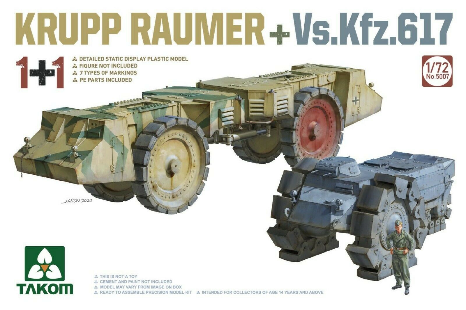 Сборная модель Машины разминирования Krupp Raumer и Vs.Kfz. 617 лучшая цена!