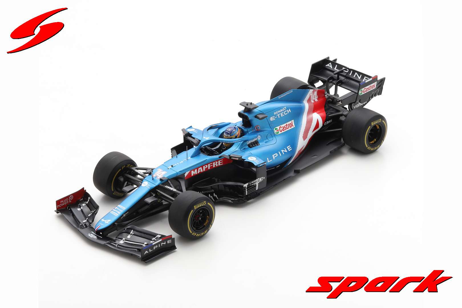 Масштабная модель Alpine A521 No.14 Alpine F1 Team Bahrain GP 2021 Fernando  Alonso лучшая цена!