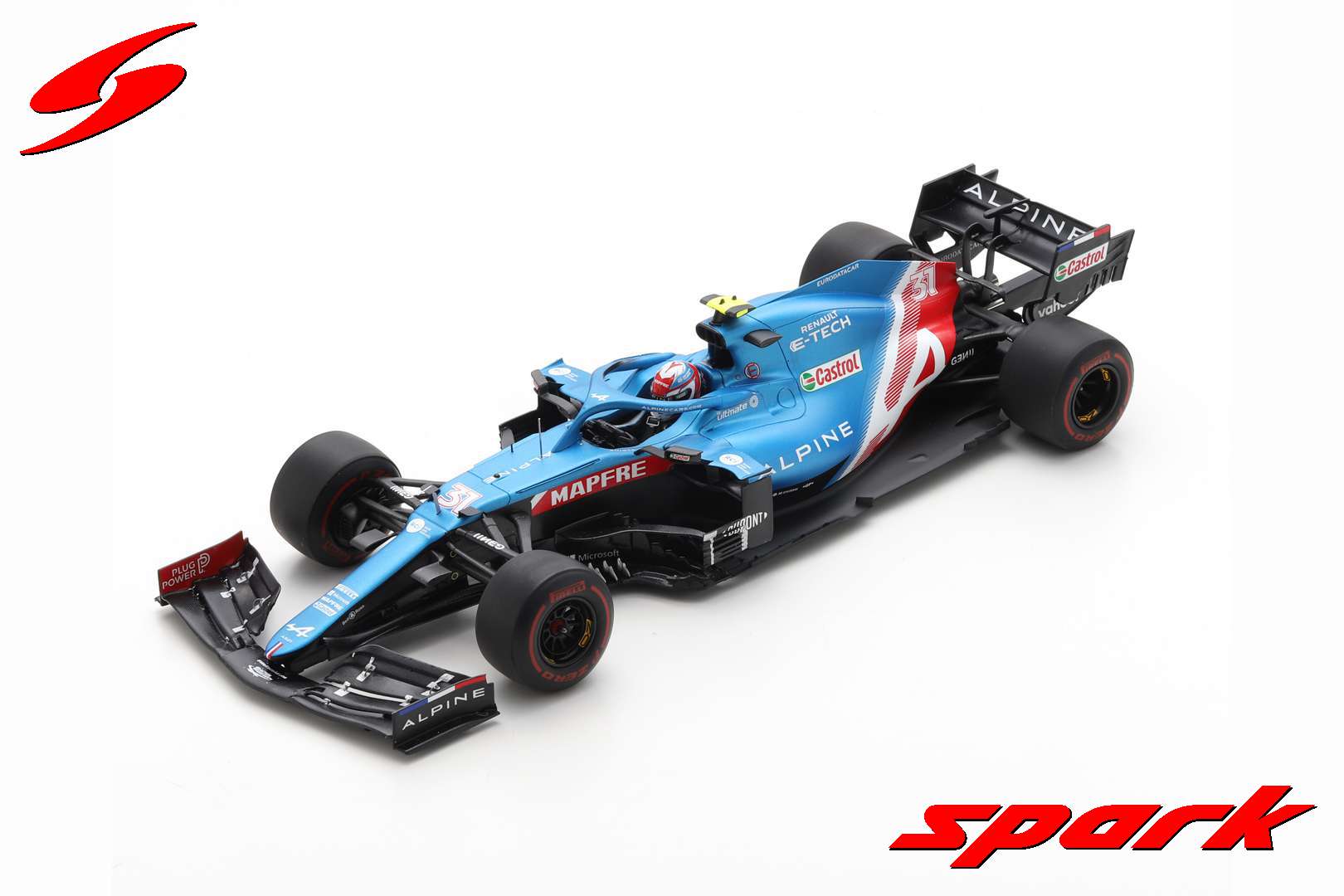 Масштабная модель Alpine A521 No.31 Alpine F1 Team Bahrain GP 2021 Esteban  Ocon лучшая цена!