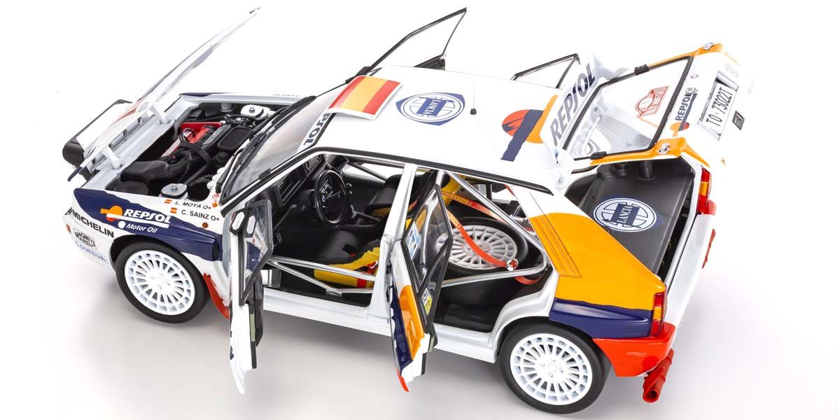 京商 Lancia Delta HF Integrale 1993 モンテカルロ Масштабная модель Lancia Delta HF Integrale - 1993 Monte Carlo