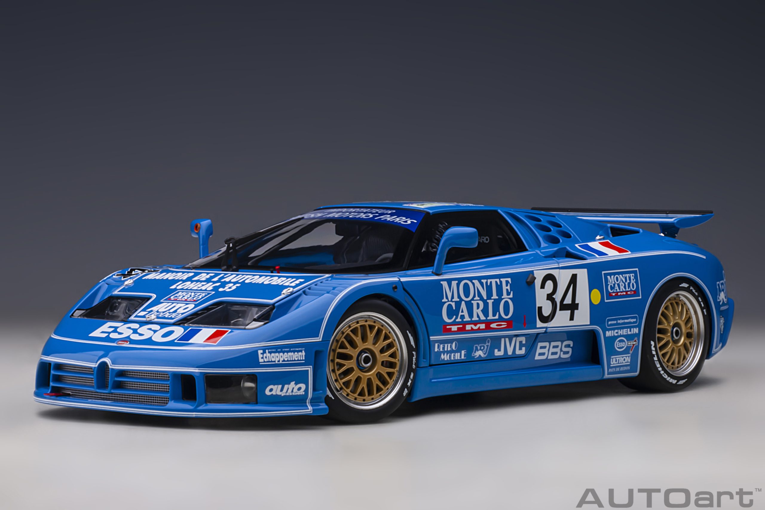 Масштабная модель Bugatti EB110 LM Le Mans 24h 1994 # 34 лучшая цена!