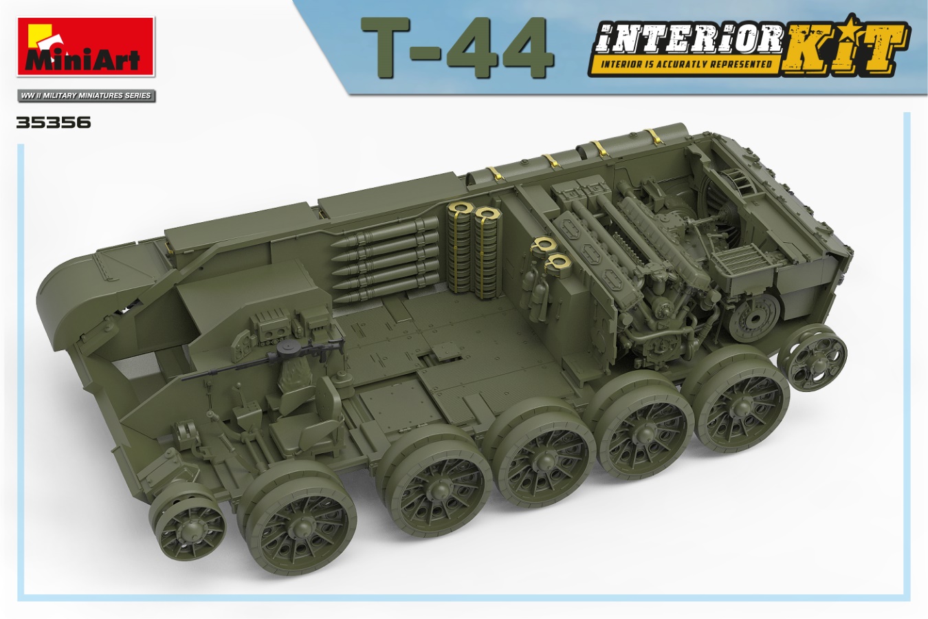 35356 T-44 Interior Kit (1:35)