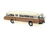 Масштабная модель автобус Ikarus 66 1972 бежевый с коричневым 1:43 IXO BUS032 ракурс 1