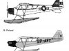 Сборная модель Piper L-4 PLOVAKY/FLOATS ракурс 2