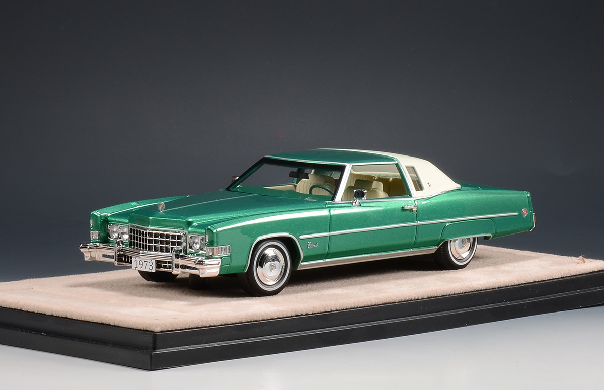 Масштабная модель Cadillac Eldorado Custom Cabriolet 1973 зеленый  металлик(Viridian Green Metallic) лучшая цена!