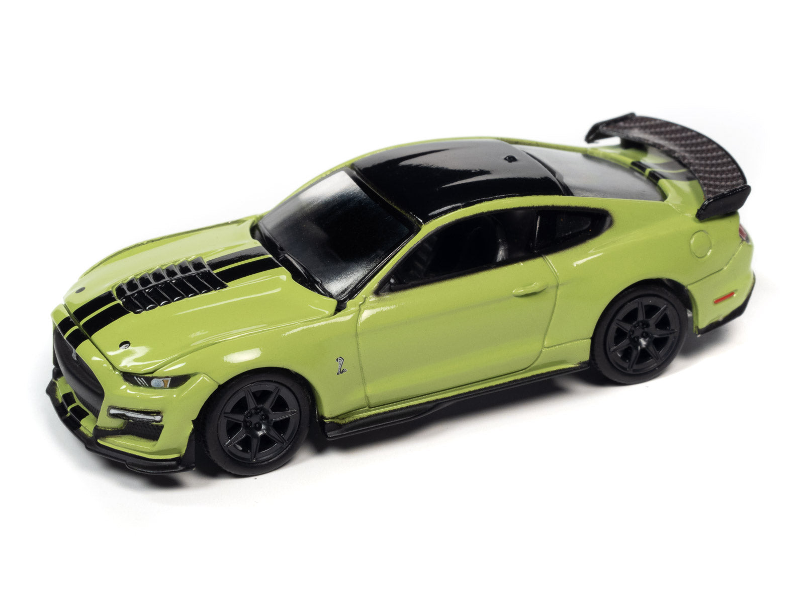 Масштабная модель Shelby GT-500 2020 carbon fiber track pack grabber lime  (светло-зеленый) лучшая цена!