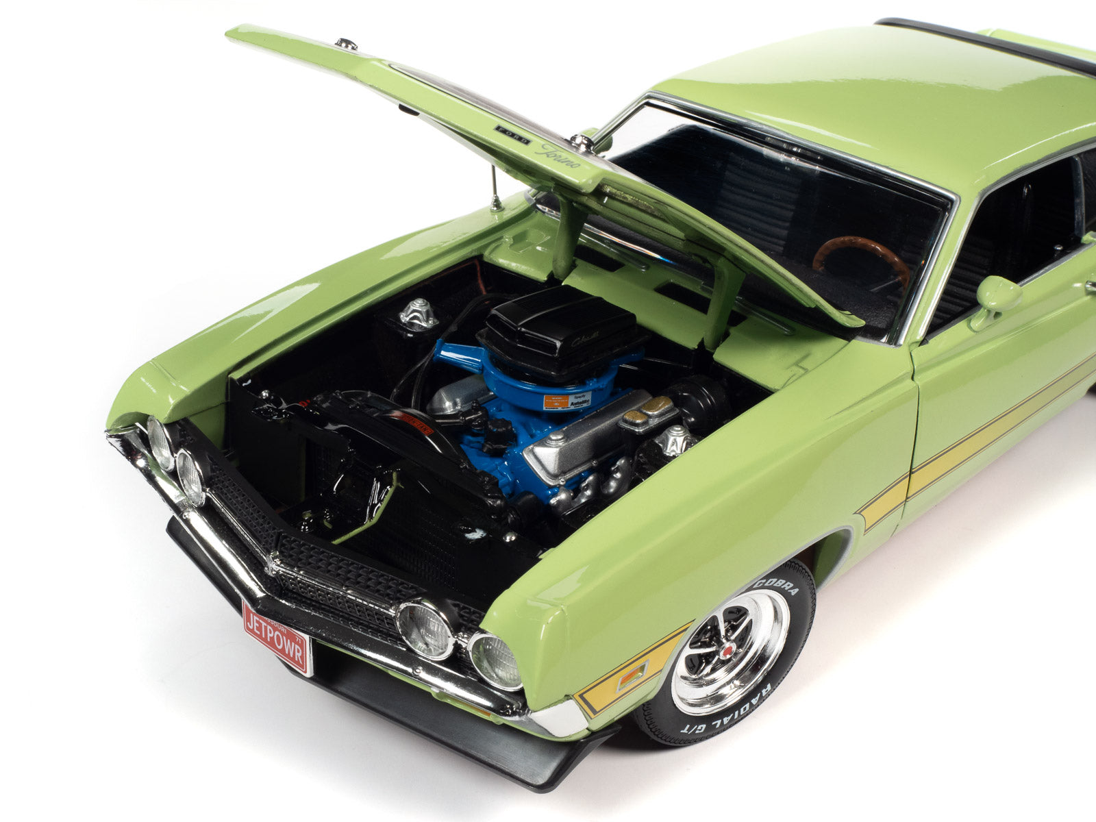 Масштабная модель Ford Torino Cobra (Class of 1971) 1971  светло-зеленый/черный лучшая цена!