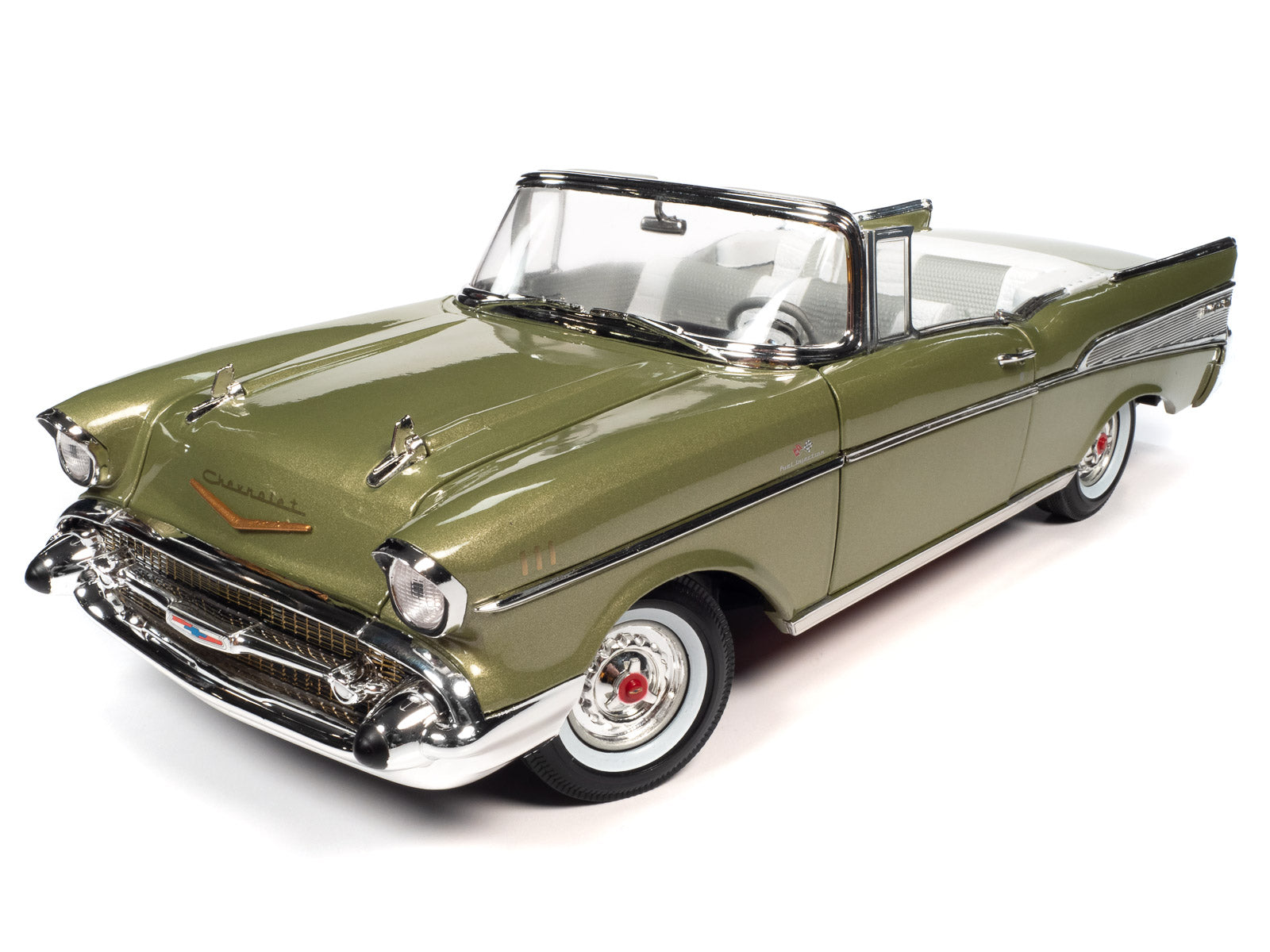 Масштабная модель Chevrolet Bel Air Convertible 1957 зеленый металлик  лучшая цена!