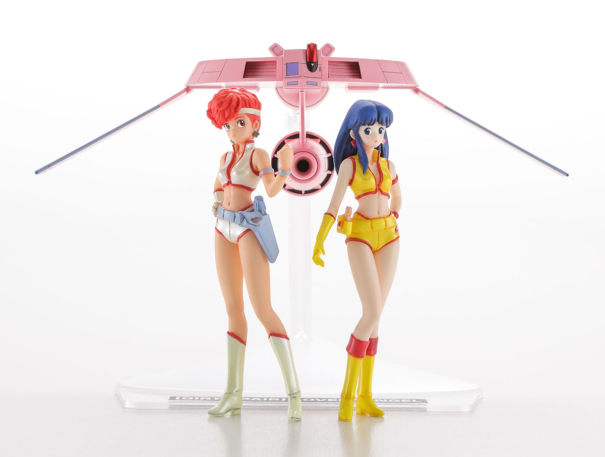 Сборная модель Dirty Pair Kei & Yuri w/ Lovely Angel из аниме(1/300) лучшая  цена!