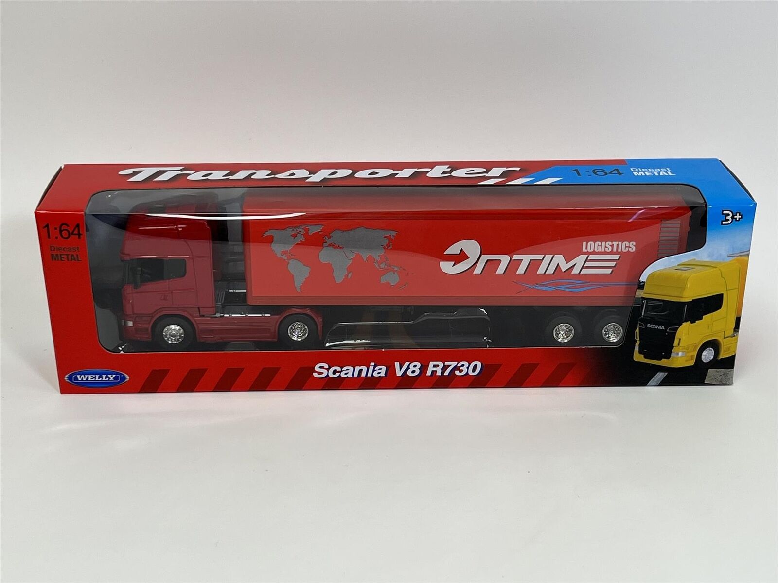 Time. Link Scania R730 Масштабная модель Scania V8 R730 тягач с полуприцепом On Time Logistics ...