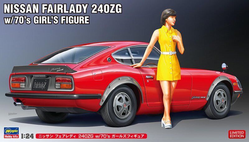 Сборная модель Nissan Fairlady 240Zg (С Фигуркой Девушки 70-х) (Limited Edition) лучшая цена!