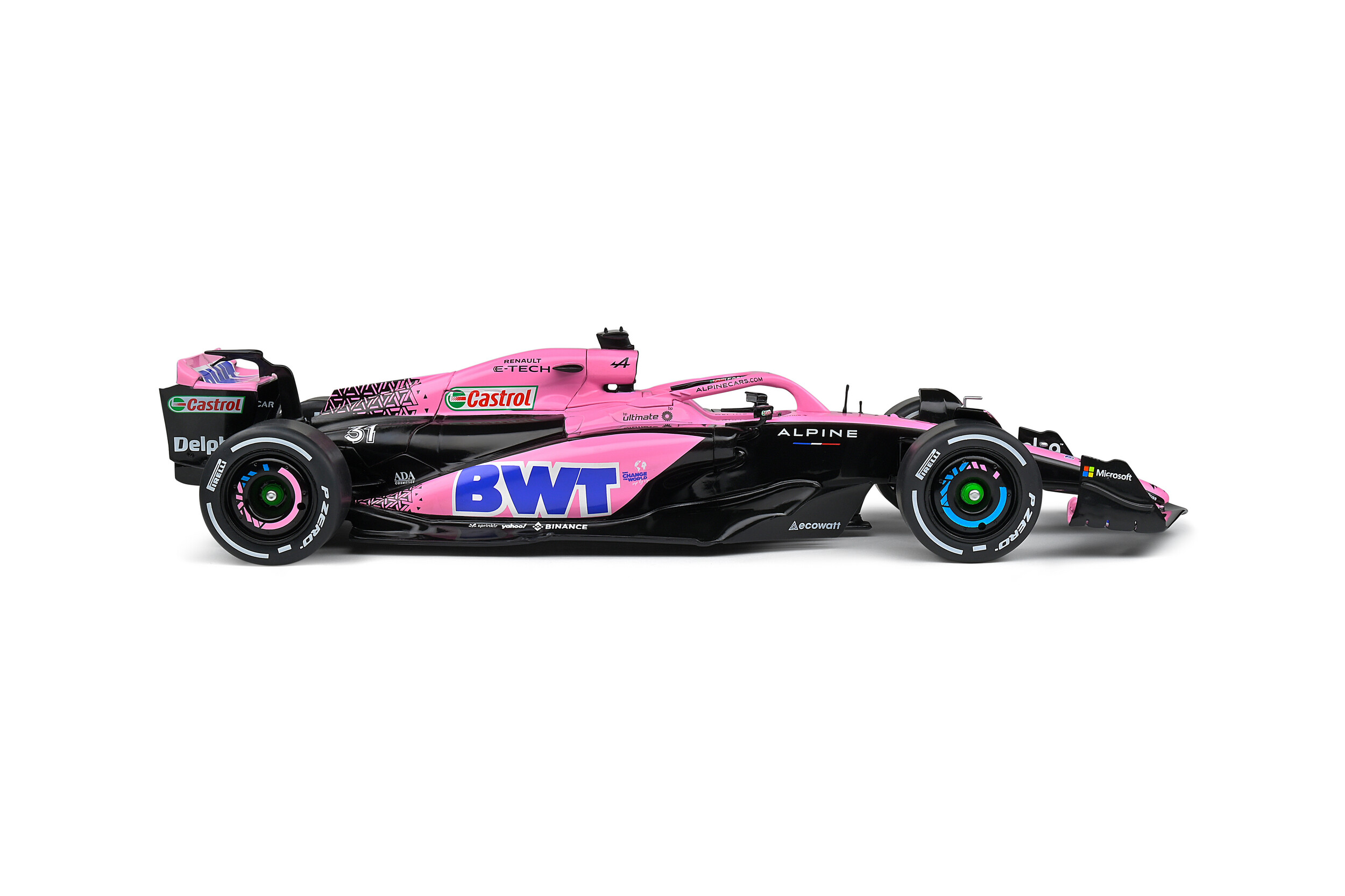 Масштабная модель BWT Alpine F1 Team A523 #10 Esteban Ocon, Pierre Gasly  2023 розовый лучшая цена!