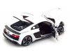 Масштабная модель Audi R8 Coupe 2019 серебристый 1:18 KengFai VAKF-0354 ракурс 4