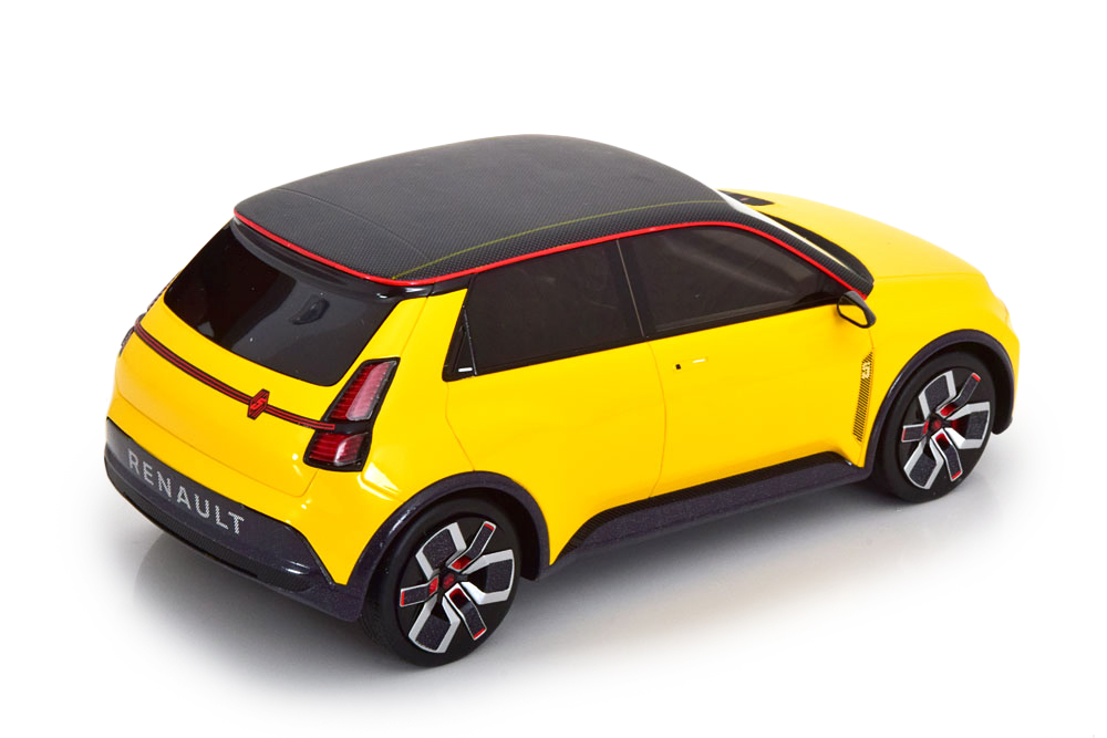Modèle Réduit Renault 5 E-tech Prototype 2021 | Échelle 1:18 OttOmobile - Jaune | Neuf