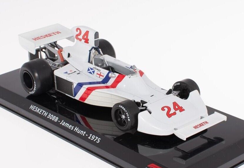 Hesketh 308B James Hunt OPO 10 - Coche De Formula 1 Escala 1/24 Compatible Con Hesketh 308B - James Hunt - 1975 - OR041 James Hunt 1975 Model