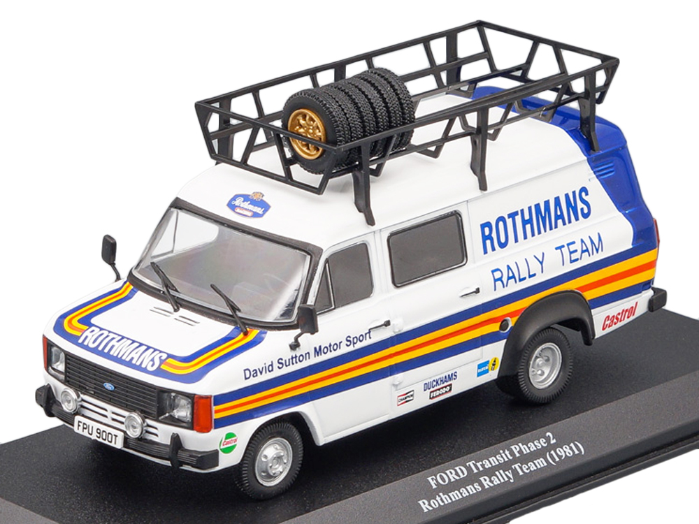 Масштабная модель Ford Transit Phase Ii Rothmans Rally Team белый с синим