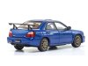 Масштабная модель Subaru Impreza S202 STi 2002 синий металлик 1:43 Kyosho KSR43118BL ракурс 2