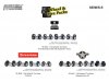 Масштабная модель набор Wheel &amp; Tire Packs Series 8 4 комплекта колес Hollywood Icons #2 ракурс 3
