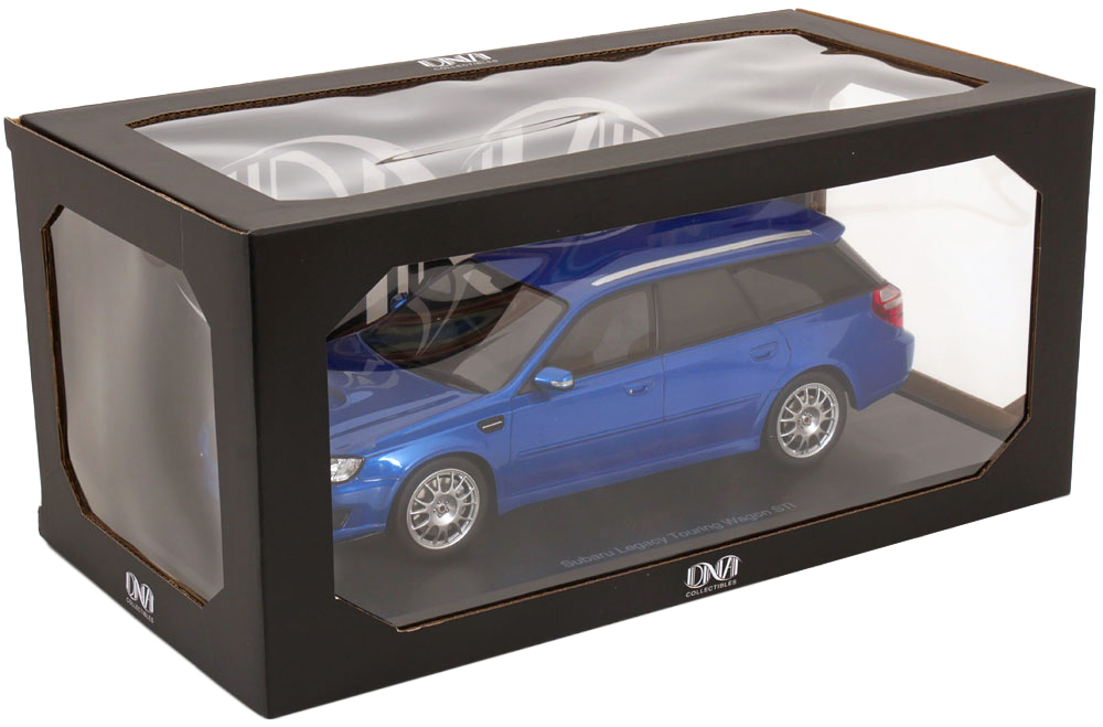 Масштабная модель Subaru Legacy Touring Wagon STI 2007 синий металлик