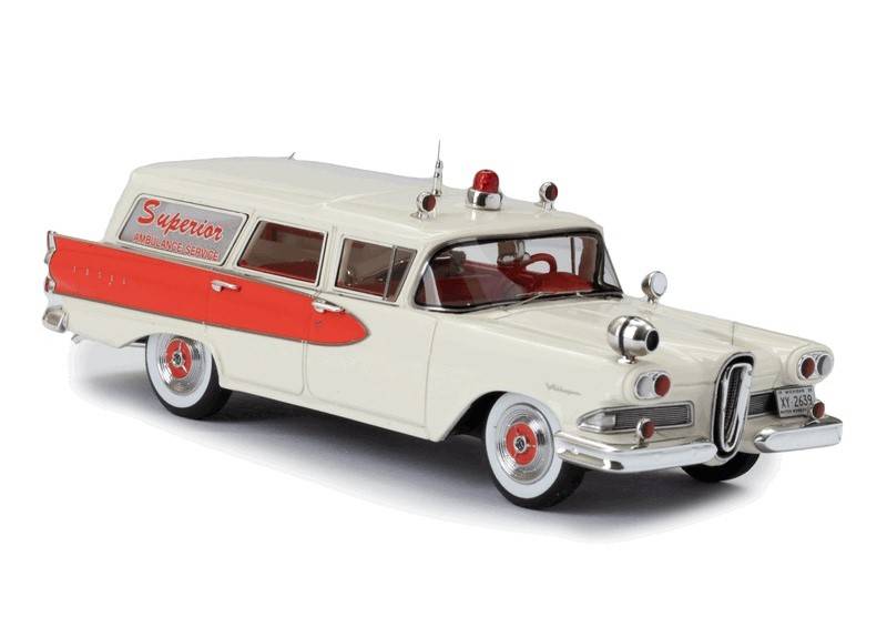 Масштабная модель Edsel Villager Amblewagon Ambulance 1958 Скорая ...