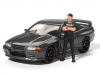 Масштабная модель Nissan GT-R (R32) Nismo с фигуркой Цугио Мацуда 1992 (Nismo Gunmetal) серый