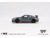 Масштабная модель Nissan GT-R (R35) 2024 серый с черным 1:64 Mini GT MGT00868-L ракурс 5