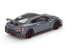 Масштабная модель Nissan GT-R (R35) 2024 серый с черным ракурс 2