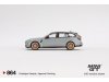 Масштабная модель BMW M3 Competition Touring 2024 G81 серый 1:64 Mini GT MGT00864-L ракурс 7