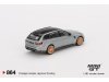 Масштабная модель BMW M3 Competition Touring 2024 G81 серый 1:64 Mini GT MGT00864-L ракурс 5