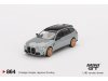 Масштабная модель BMW M3 Competition Touring 2024 G81 серый 1:64 Mini GT MGT00864-L ракурс 4