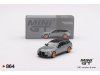 Масштабная модель BMW M3 Competition Touring 2024 G81 серый 1:64 Mini GT MGT00864-L ракурс 6