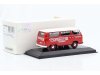 Масштабная модель Volkswagen T2 Bus Porsche Renndienst 1972 красный с белым 1:43 Minichamps 943053004 ракурс 2