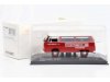 Масштабная модель Volkswagen T2 Bus Porsche Renndienst 1972 красный с белым 1:43 Minichamps 943053004 ракурс 3