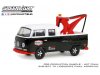 Масштабная модель Volkswagen T2 пикап-эвакуатор с двойной кабиной Texaco 24H Road Service 1973 1:64 GreenLight 35280B