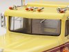 Масштабная модель International Transtar 4300 1980 седельный тягач, желтый с красным 1:43 IXO TR217 ракурс 7