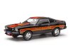 Масштабная модель Ford Mustang Cobra II 1977 черный с красным и оранжевым 1:43 IXO CLC599
