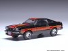 Масштабная модель Ford Mustang Cobra II 1977 черный с красным и оранжевым