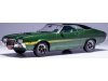 Масштабная модель Ford Gran Torino Sport 2 дв. 1972 зеленый с желтым и черным 1:18 IXO 18CMC185 ракурс 1