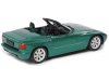 Масштабная модель BMW Z1 E30 Родстер зеленый металлик 1:18 Minichamps 80435B5D025 ракурс 3