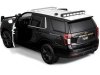 Масштабная модель Chevrolet Tahoe Police 2021 Полиция, черный с белым 1:24 Maisto 32548 ракурс 3