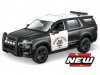Масштабная модель Chevrolet Tahoe Police 2021 Полиция, черный с белым 1:24 Maisto 32548