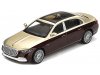 Масштабная модель Mercedes-Maybach S680 2024 W223 золотистый с бордовым