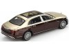 Масштабная модель Mercedes-Maybach S680 2024 W223 золотистый с бордовым ракурс 2
